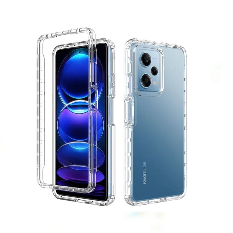 Case 360° Transparente 3 en 1 + Mica para Xiaomi Redmi Note 12 4G